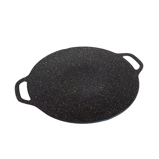 BBQ Grill Pan Non-stick Pancake Pan Multi-purpose Induction Cooker Round for Outdoor Camping Kitchen Bakeware Household Tools